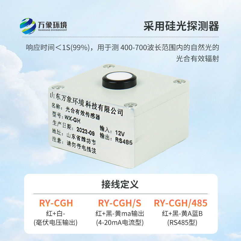 光合有效輻射表廣泛應用于農(nóng)業(yè)氣象，農(nóng)作物生長的研究